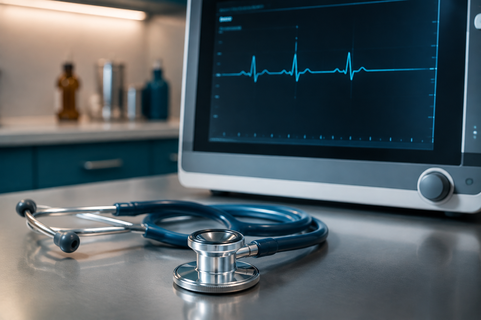 Fonendoscopio y monitor de parámetros fisiológicos